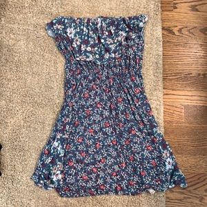 Kimchi Blue strapless flowy flower dress